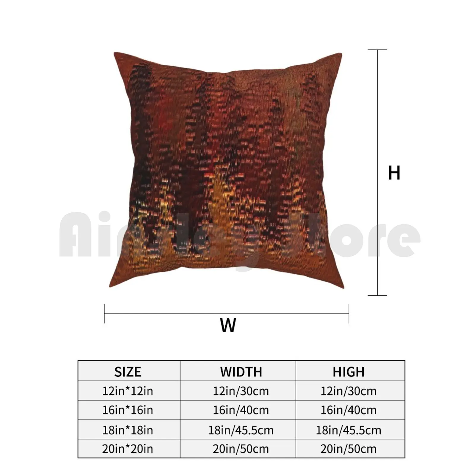ปลอกหมอนลายทองแดงบรอนซ์ พิมพ์ลายสำหรับตกแต่งบ้าน ปลอกหมอนนุ่มลายทองแดงบรอนซ์ ผิวสัมผัสแบบเก่า ลายขรุขระ สนิม หยาบ