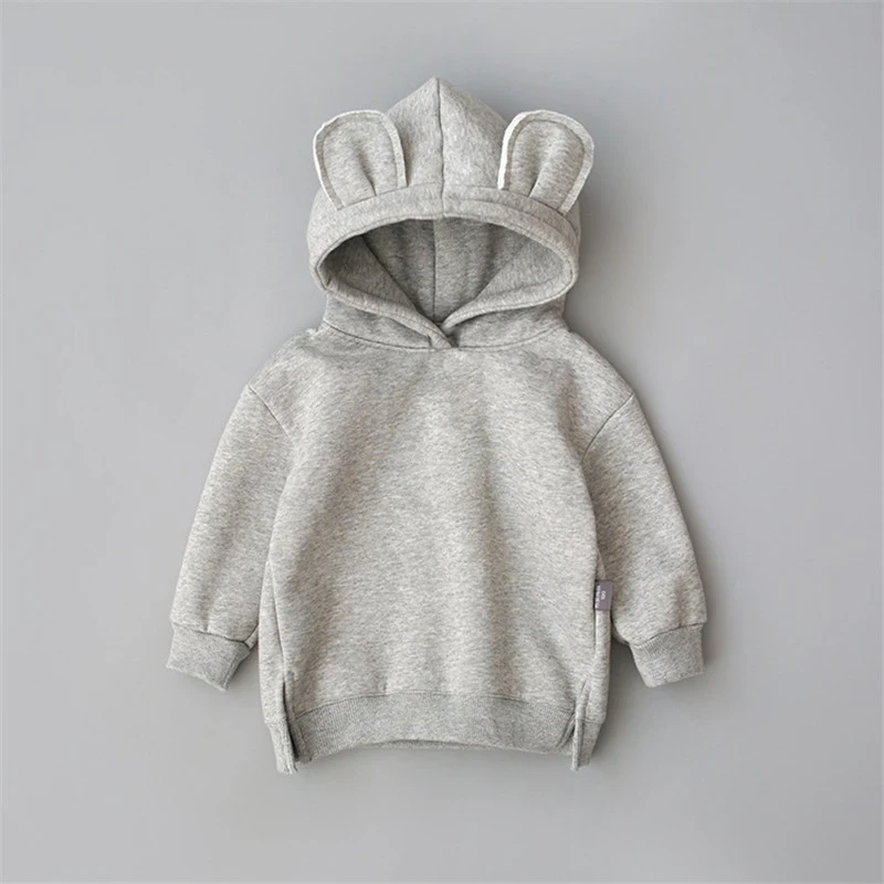 New Spring Autumn Baby Boys Girls Clothes Cotton Hooded Sweatshirt Children Fashion Hoodies Kids Casual Infant Cartoon Clothing