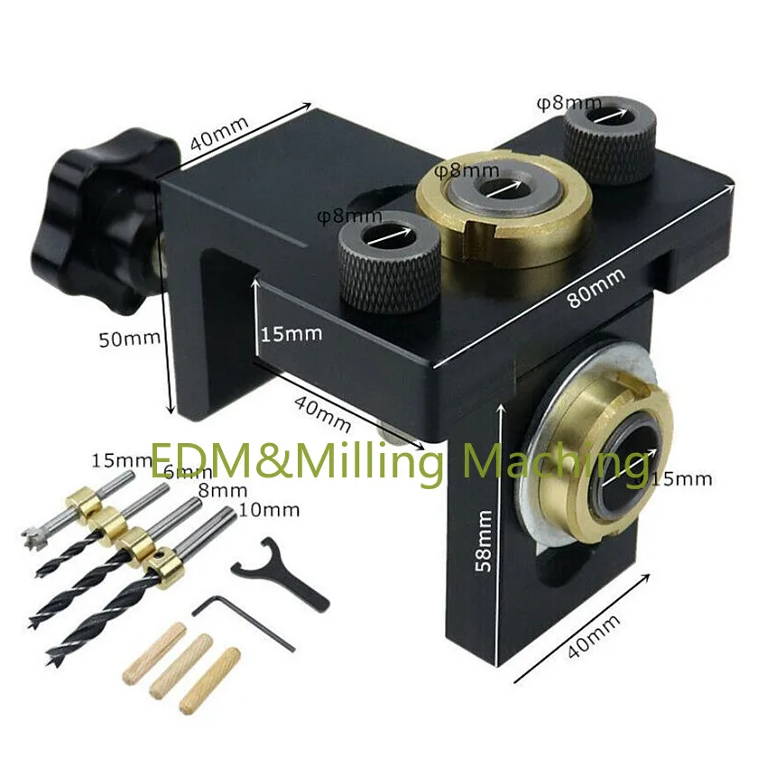 1PC High Quality CNC Punch Locator Drill Guide Tools Woodworking Drilling Doweling Positioning Kit DURABLE