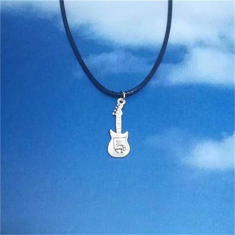 Guitar Necklace Guitar Choker, Choker Necklace, Goth Jewelry, Music Choker