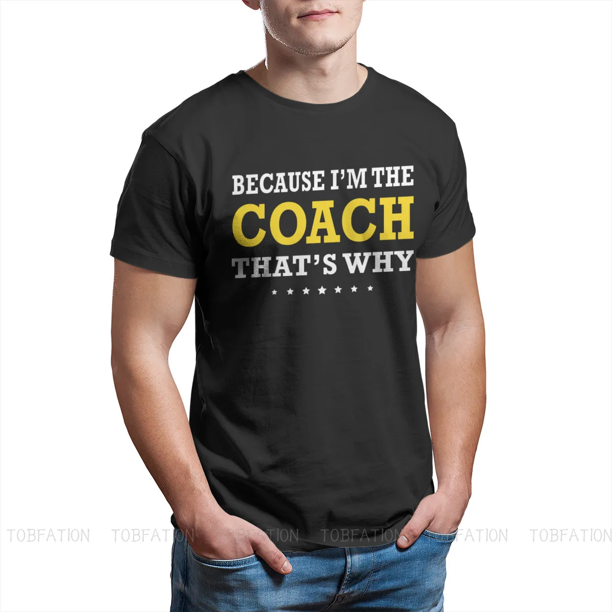 Because I\'m The Coach Unique TShirt Falconry Austringer Hawk Comfortable Creative Gift Clothes T Shirt Short Sleeve Hot Sale