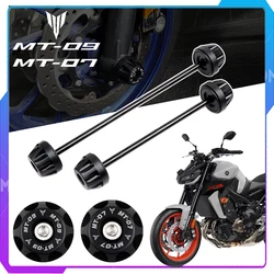 Deslizador de choque de horquilla de eje delantero trasero para motocicleta, Protector de rueda para YAMAHA MT-07 2014-2021, MT07, FZ07, MT09/SP, FZ09, MT FZ 07 09