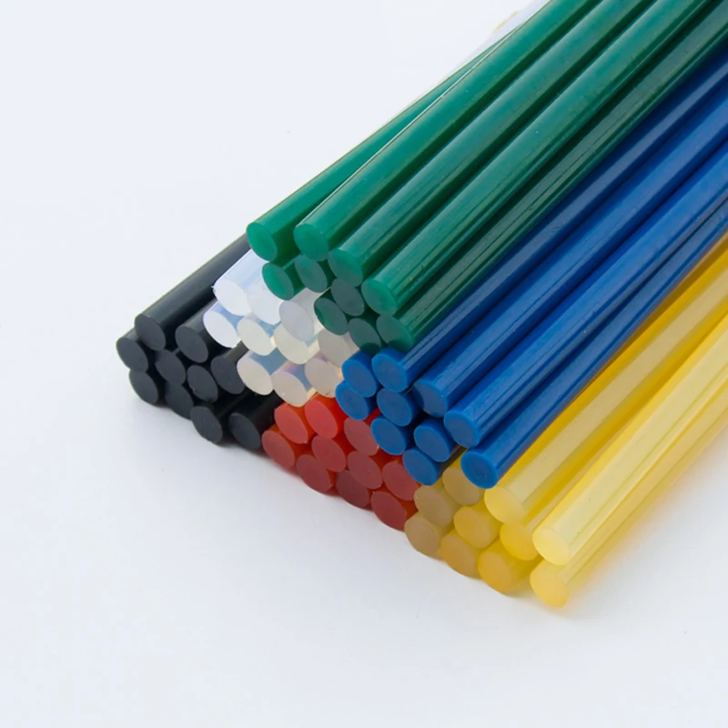 Color glue stick 10pcs 7/11x270mm(Green: 200 mm) hot melt glue stick 7mm/11mm diameter household DIY industrial hot glue stick