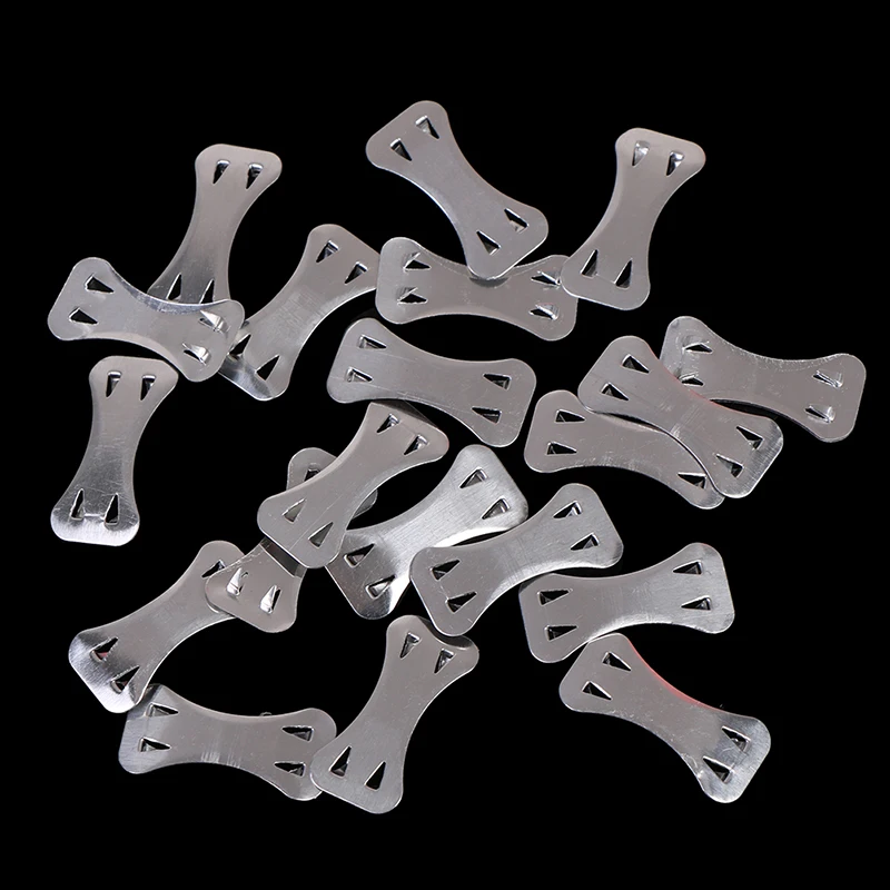 20pcs/set Sports Aluminum Metal Style Clip For Elastic Bandages Bandages Fasten Clips With Hook Elastic Bandage Buckle 27mm*13mm