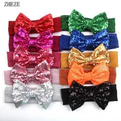 1PC Retail Glitter Girls Elastic Hairband For Children 5