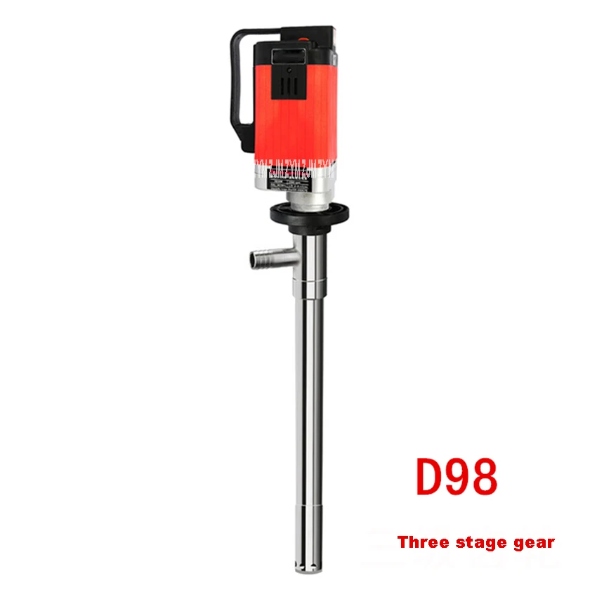 D96/D98 Portable Electric Oil Barrel Pump Vertical Screw Pump High Viscosity Liquid Resin Honey Ketchup Transfer Pump Equipment