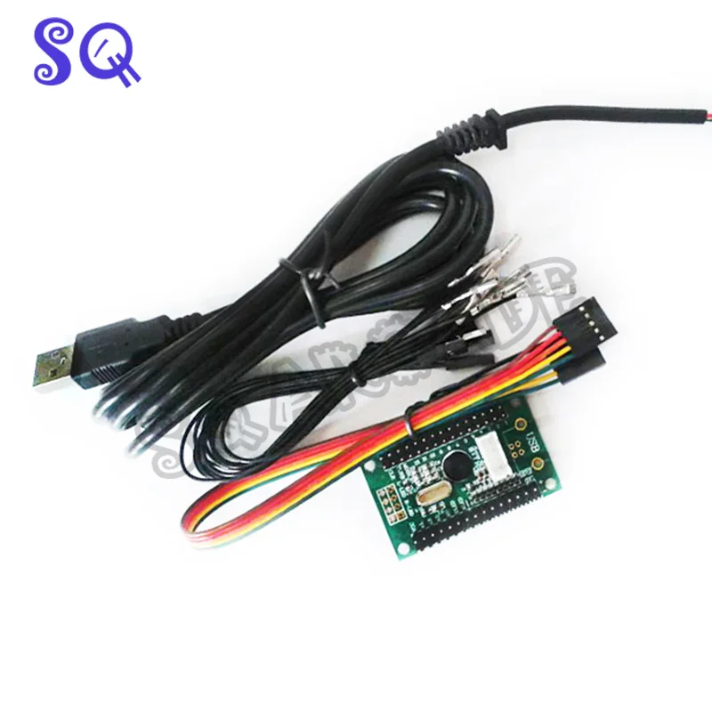 SQ Arcade mame DIY KIT FOR 2 players PC PS/3 2 IN 1 to arcade joystck interface USB 2 player MAME Interface USB to Jamma Mame