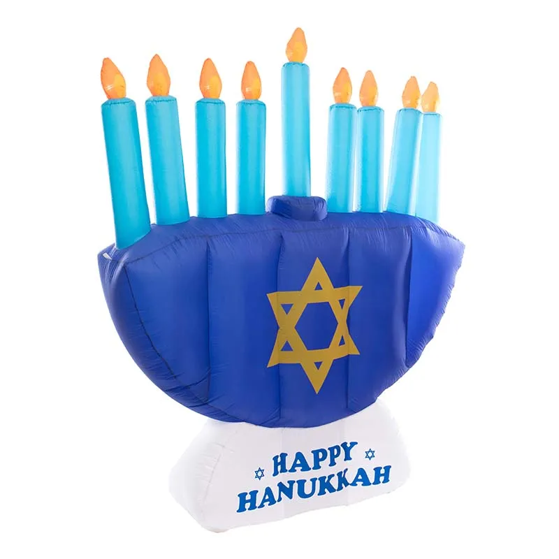 13ft 4m high Giant Inflatable Menorah for Hanukkah Holiday Decoration