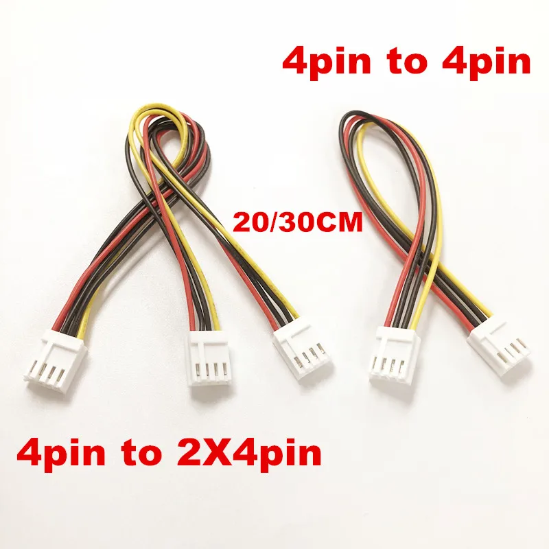 

50pcs/lot ITX FDD Floppy 4Pin Female 2.54mm to 2X4Pin Female dual 4Pin small 4pin Converter power supply Leads Cable Y Splitter