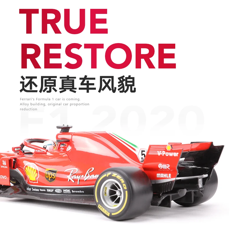 Bburago 1:18 2021 SF21 #55 #16 F1 Racing Formula Car Static Simulation Diecast Alloy Model Car