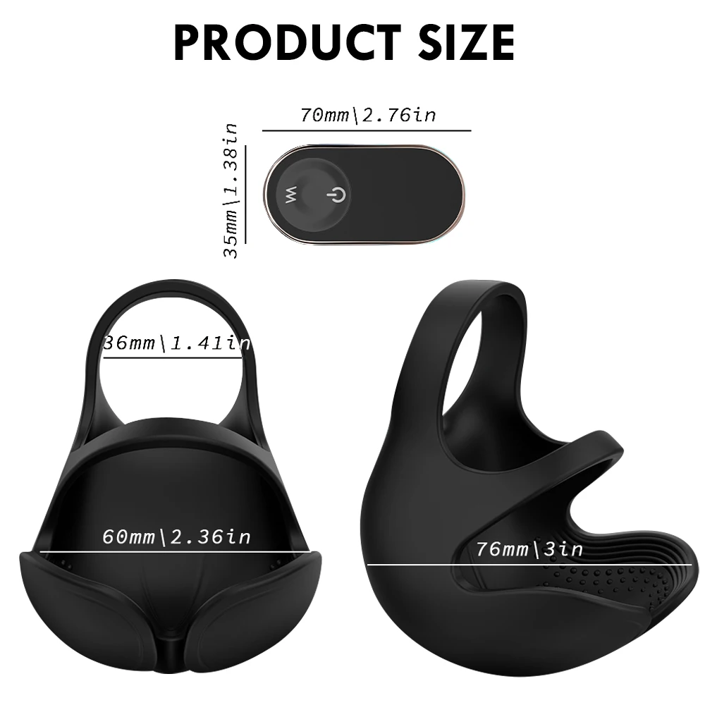 Testicular Stimulator Vibrator For Men Penis Rings Delayed Ejaculation Strap-on Chastity cage Male Masturbator Sex Toys For Men