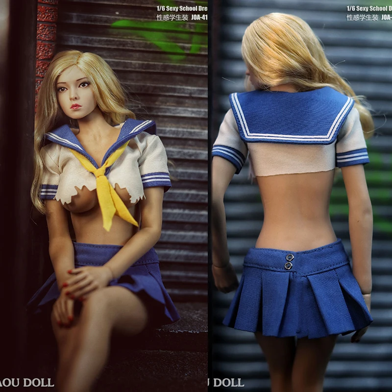 

1:6 Female Soldier Model Accessories Clothes 12-inch Action Figure Sexy Student Wear Bra and Skirt