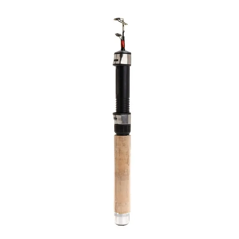 New Winter Ice Fishing Rod Telescopic Mini Combo Pen Lures Tackle XXUF
