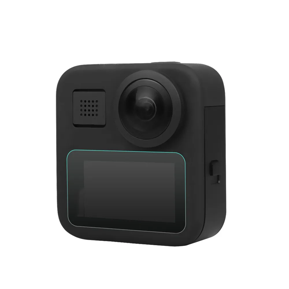 HD Tempered Glass Film + Lens Cover for GoPro Max Action Camera Screen Film Protector Lens Protective Cover Cap for GoPro Max