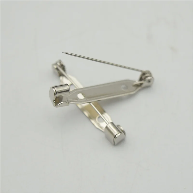 500pcs 2.4cm High Quality Safety Brooch Base Back Bar Badge Holder Brooch Pins DIY Jewelry Finding