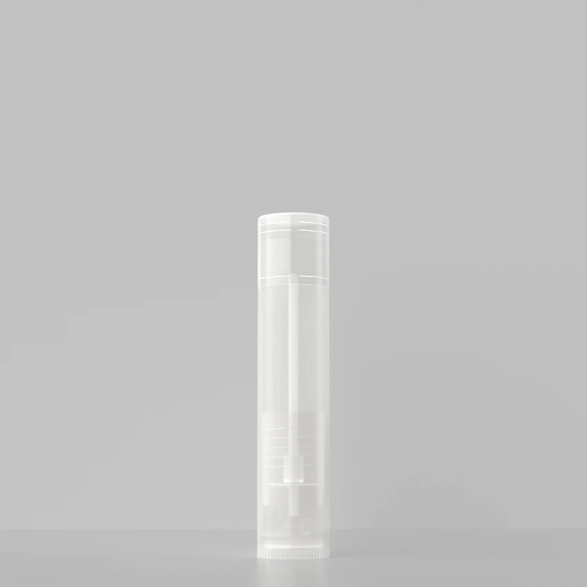 12 pz/lotto svuota i contenitori bianchi/chiari del balsamo di labbro, 5g, tubi di plastica del balsamo di labbro tubi di torsione per i bali fatti in casa del labbro, regali cosmetici