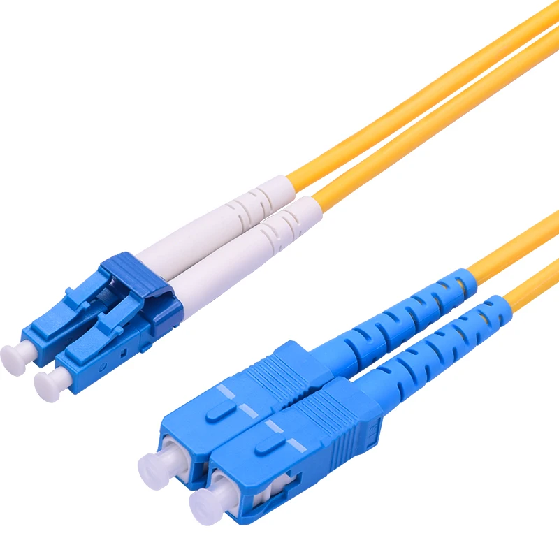 1pc Fiber Optic Patch Cord 9/125 SM Duplex LC/UPC to SC/UPC Fiber Optic Patch Cord Jumper Singlemode Duplex Cable 1m 2m 5m 10m