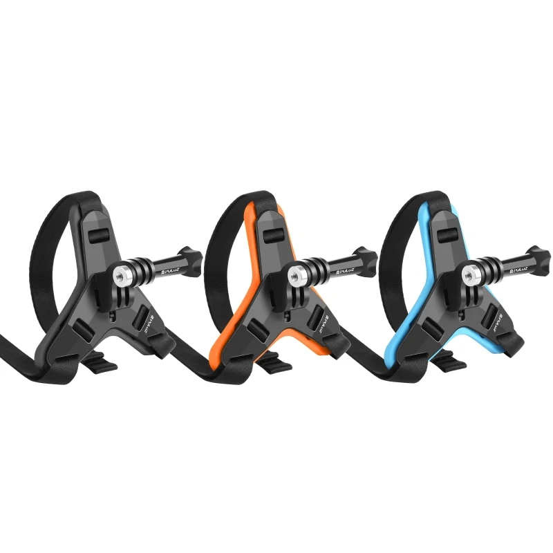 PULUZ – support de sangle de casque de moto, pour GoPro HERO10 9 8 noir/7/6/5/5Session 4/Session/4/3 +/3/2/Xiaoyi/DJI Osmo caméras d'action