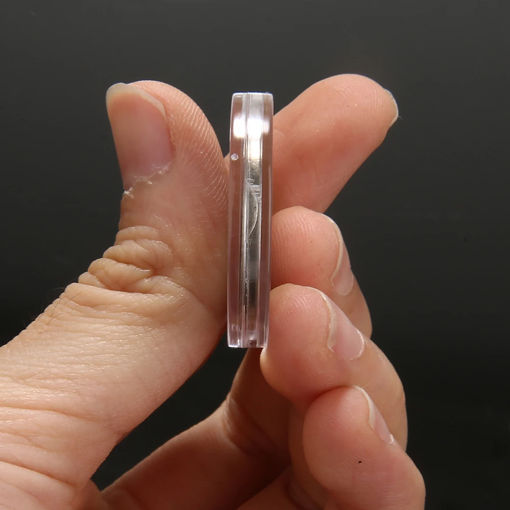 100pcs 27mm Coin Capsules Coins Storage Case Box Container for 2 Euro Coin Holder Container Organizer Coin Collect