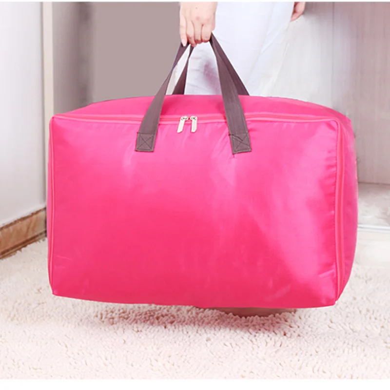 Colorful Clothing Storage Bag Trip Handbag Luggage Traveling Bag Quilt Packing Organizer Household Item Storage Bag Organizer