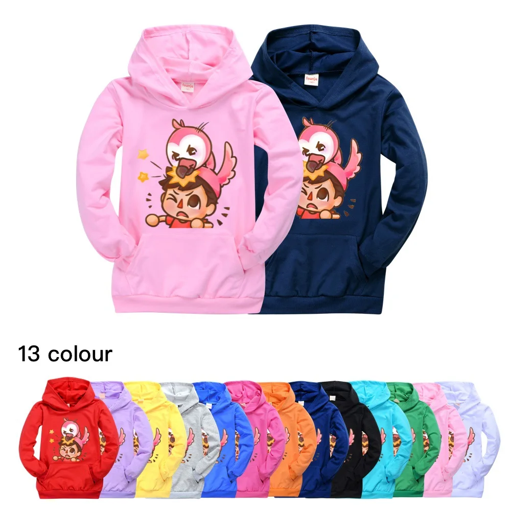 

Flamingo Flim Flam Hoodies Kids Coat Boys Sweatshirts Pullovers Outerwear Hoodie Girls Jacket Streetwear Hoody Boys Clothes