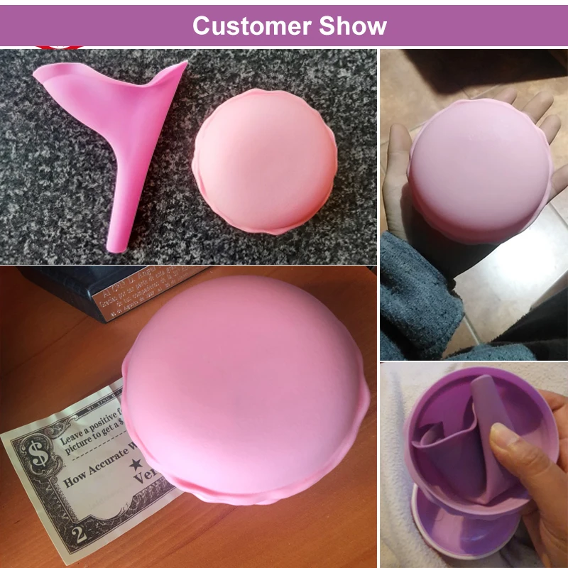 Women Urinal Outdoor Travel Camping Portable Female Urinal Soft Silicone TPR Wearable Urination Device Stand Up & Pee Pissoir