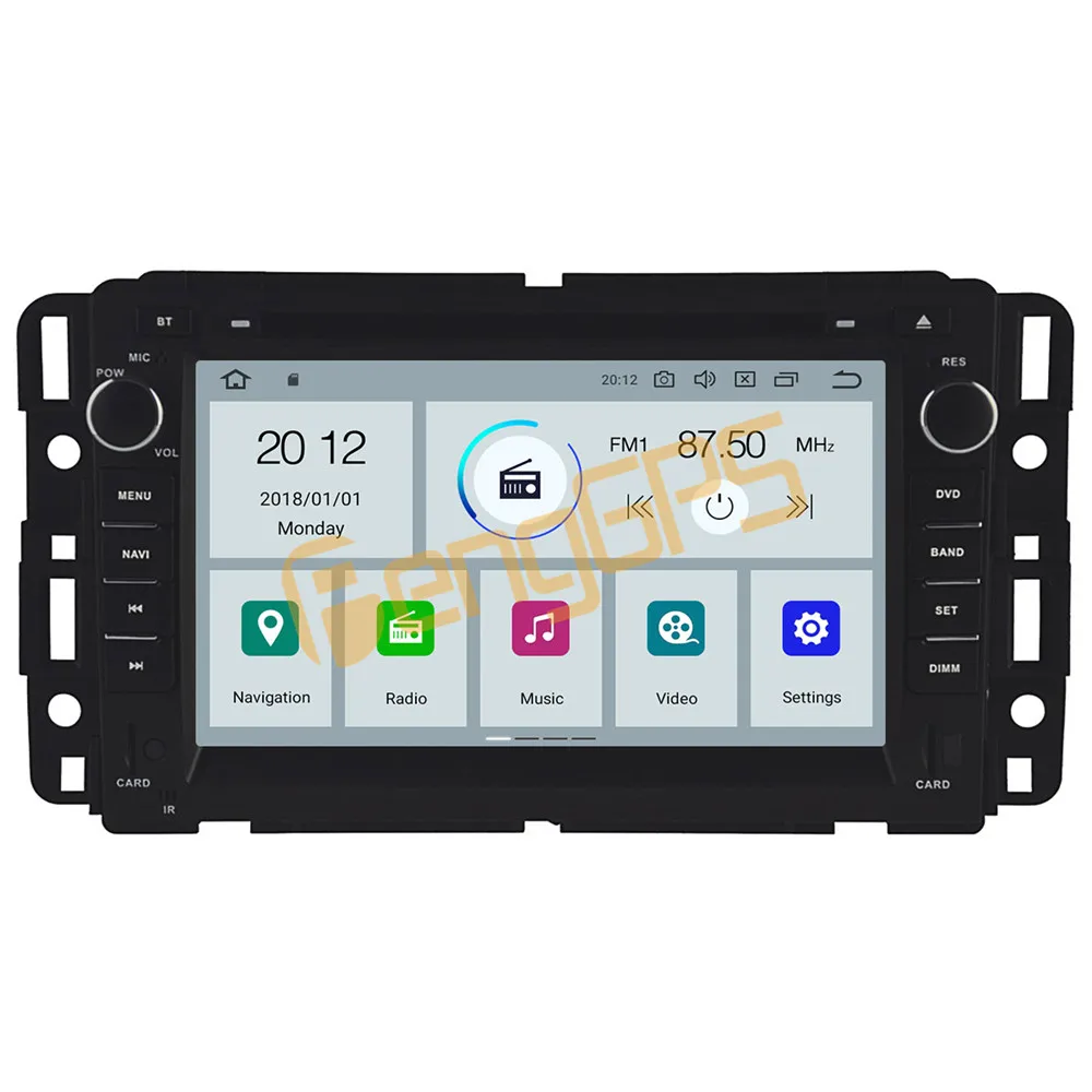 For GMC Yukon Tahoe 2007 - 2012 Android Car Radio Stereo DVD Multimedia Player 2 Din Autoradio GPS Navi PX6 Unit Touch Screen