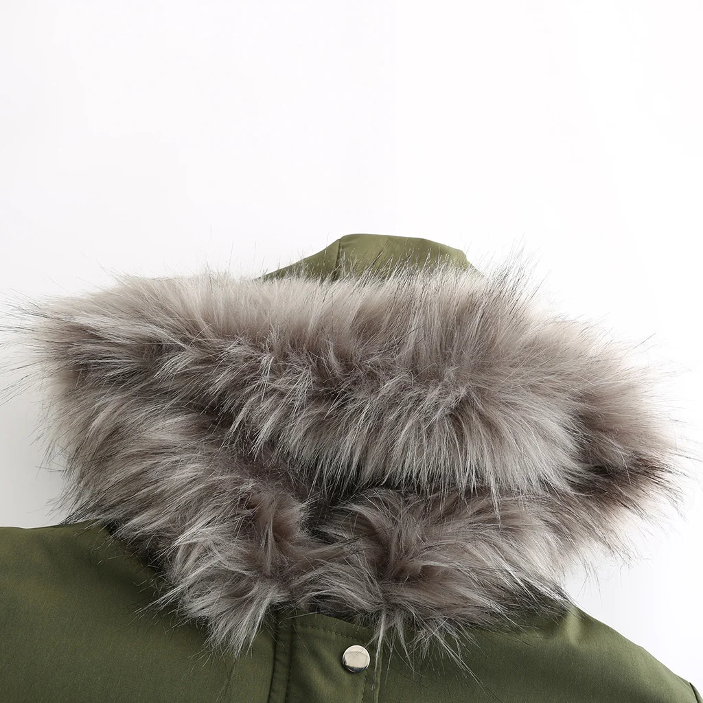 New Plus Size Winter Clothes Women's Hooded Faux Fur Jacket Thick Warm Plus Velvet Outwear 2024 Parkas Female Padded Coats