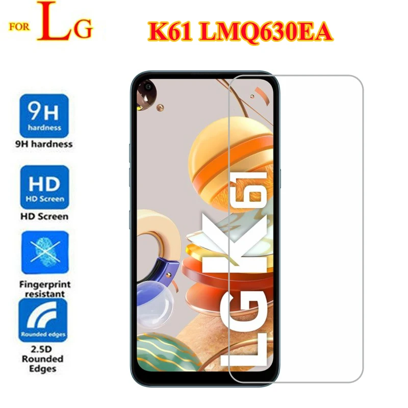 For LG K61 Tempered Glass For LG K61 LMQ630EA LMQ630UM Screen Protector Protective Glass for Cristal LG K61 Pelicula de Vidro