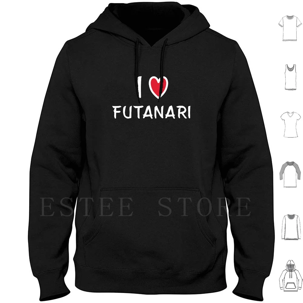 I Love Futanari Japanese Style Hoodies Long Sleeve Quarantine Japanese Lockdown Kawaii Cute Facemask Japan Anime