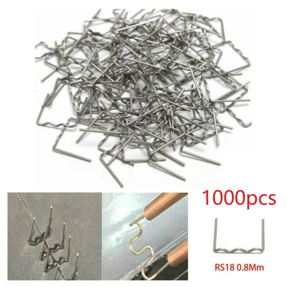 1000 pz Cucitrice A Caldo Graffette Per Saldatore di Plastica Standard Pre Taglio 0.8mm Piatto Hot Staple Auto Paraurti Riparazione Strumento di Saldatura
