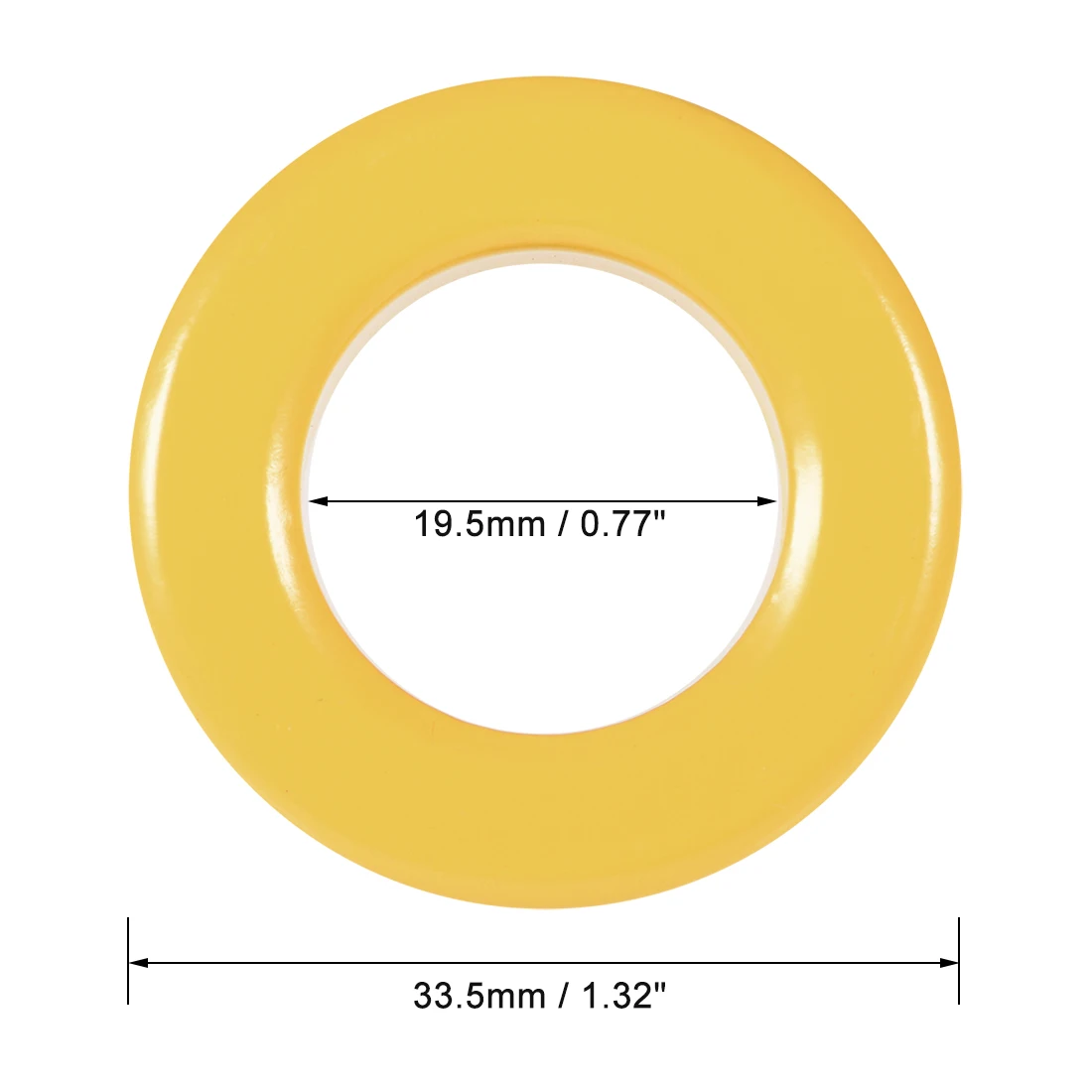 10pcs 19.5x33.5x11.1mm Toroid Core Ferrite Chokes Ring Iron Powder Inductor Ferrite Rings Yellow White for Power Transformers