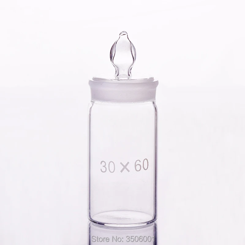 

3pcs Weighing bottle,Tall form,O.D. 30mm,Height 60mm,Sealed glass bottle,Storage bottle