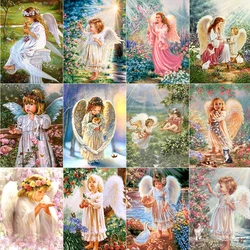 Promotional 5D DIY Diamond Painting Angel Baby Brand New Rhinestone Embroidery Mosaic Kit Hobby Cross Stitch Bedroom Home Decor