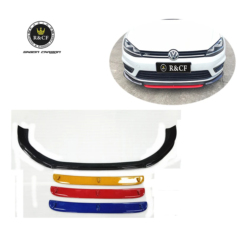 

RZA Style Carbon Fiber Front Bumper Lip Splitter Spoiler for VW GOLF MK7R