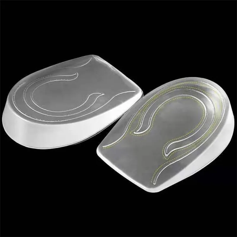 Silicone Gel Height Increase Insole Heel Lifting Inserts Shoe Foot Care Protector Elastic Cushion Arch Support Insert for Unisex