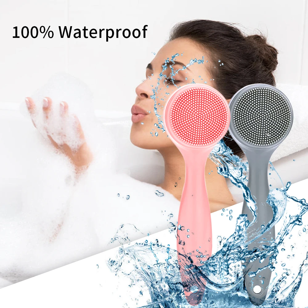 Facial Cleansing Brushes Soft Hair Face Massager Silicone Washer For Face Brush Cleanr Blackhead Remover Portable Skin Care Tool