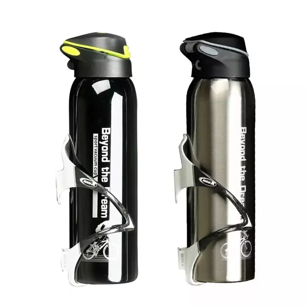 Mountain Bike Bicycle Water Bottle Kettle Cycling Thermos Warm Keeping Water Cup Sports Bottle 500ml Aluminum Alloy 0.5L