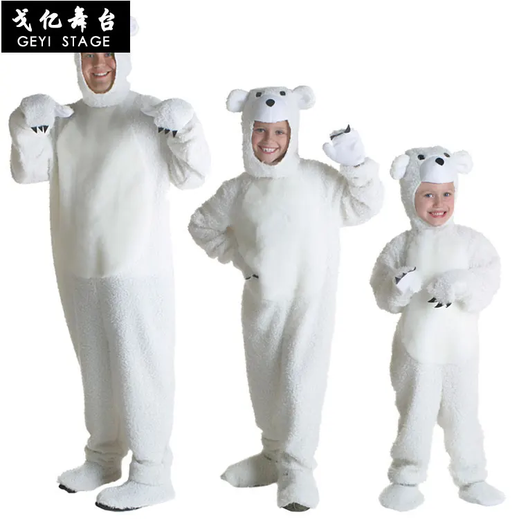 

Children's Day Halloween Adult Children Polar Bear Costume Polar Bear Costume Cartoon Prop Costume Parent-child Costume