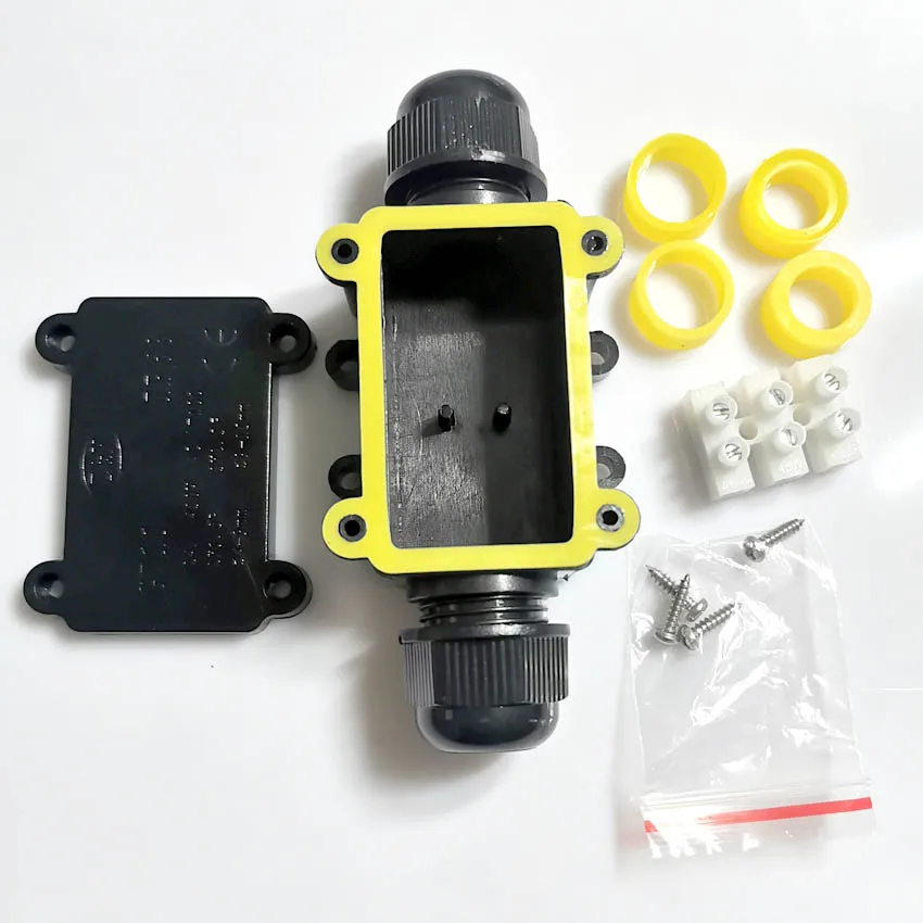 1PCS IP68 Waterproof Junction Box Electrical 2 Way Enclosure Block Cable Connecting Line Protection for Wiring Accessories - Image 3