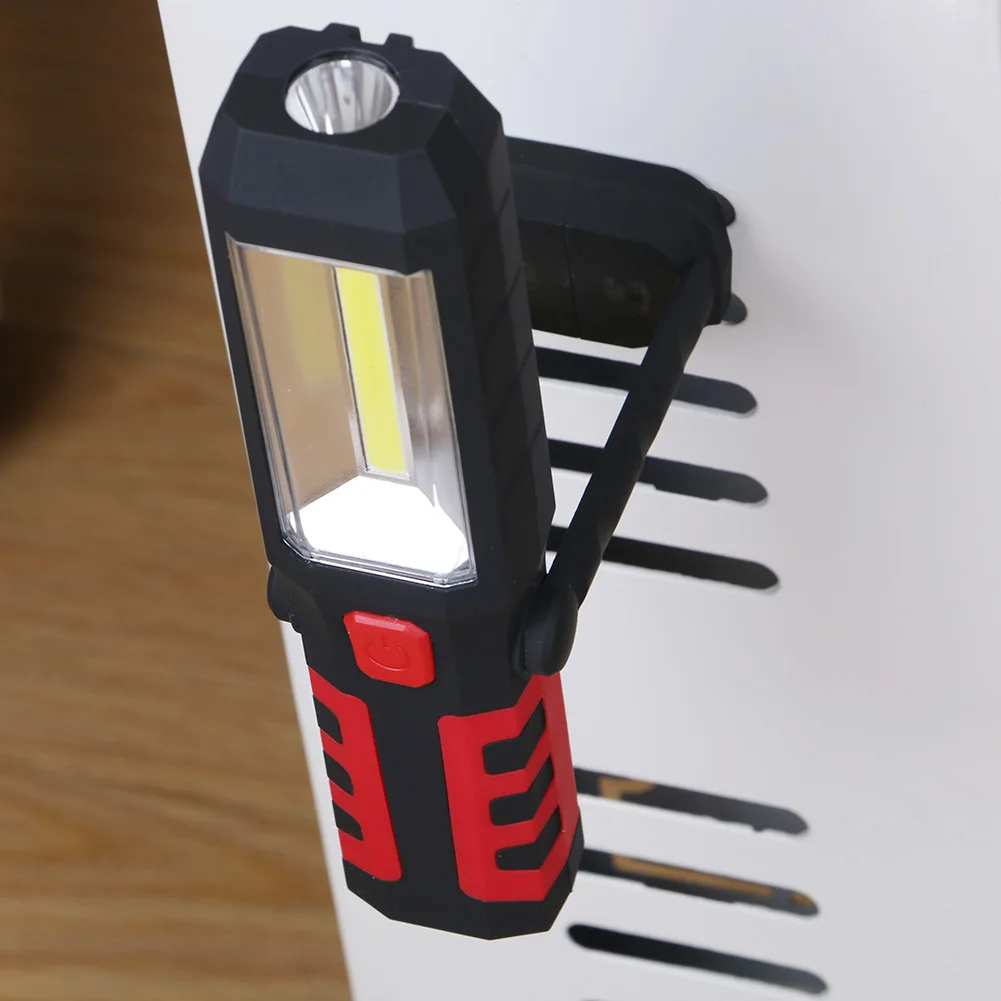 Luz de trabajo magnética LED COB, lámpara de antorcha recargable para coche, garaje, mecánico, hogar