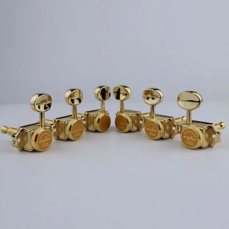 1 SET 3R3L GUYKER Gold Lock String Tuners Vintage Tuners Machine Heads Tuners