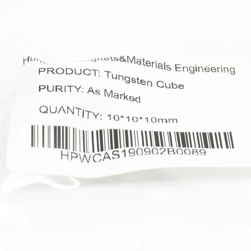Elemento de tungsteno wolfram, cubo W 3N5, marcado con láser, elemento de desarrollo de investigación, sustancia Simple, alta temperatura, 10 MM, 1 piezas