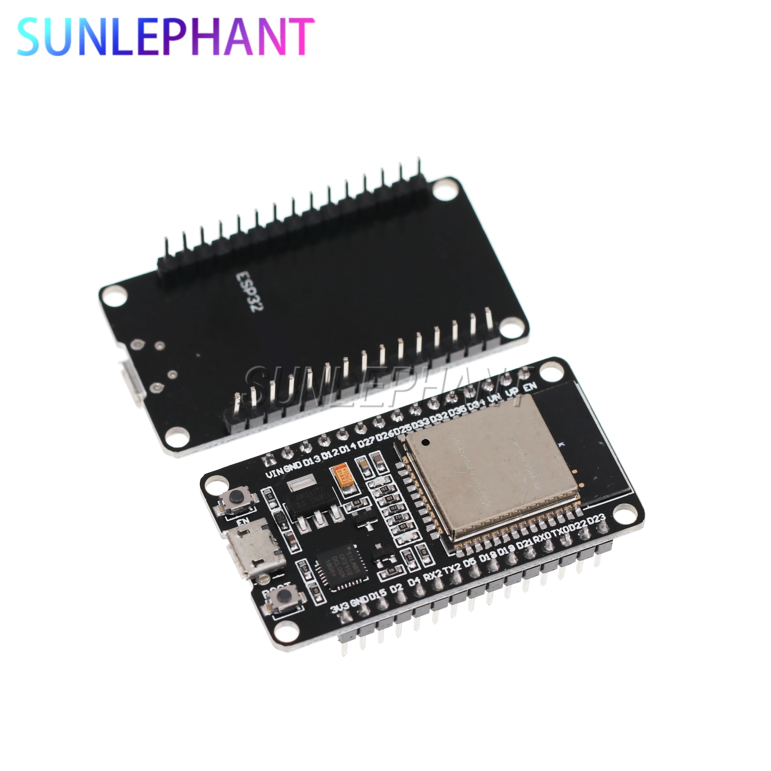 ESP-32S ESP-WROOM-32 ESP32 ESP-32 وحدة المعالجة المركزية بلوتوث وواي فاي ثنائية النواة مع استهلاك منخفض للطاقة MCU ESP-32 #2