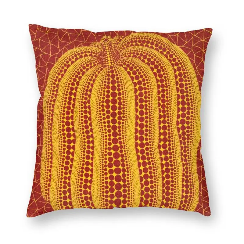 

Yayoi Kusama Pumpkin Square Pillow Case Home Decorative Contemporary Art Cushions Throw Pillow for Sofa Double-sided Printing