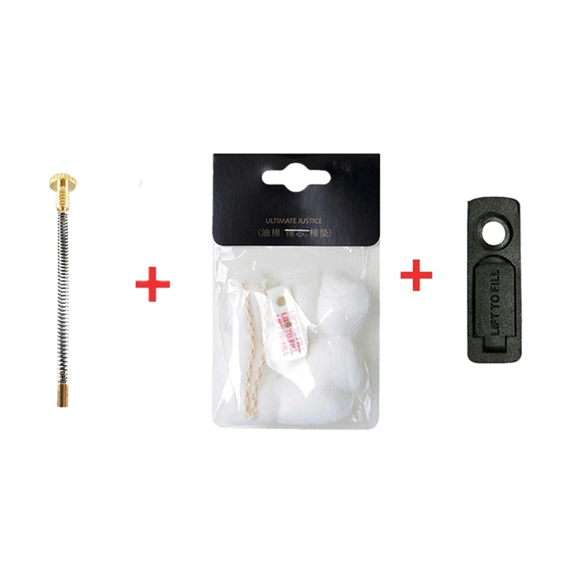 Cotton Wicks Felt Kit & Anti Volatile Oil Saving Rubber Bottom & Spring For Zippo Kerosene Oil Lighter Upgrade Repair Accessory