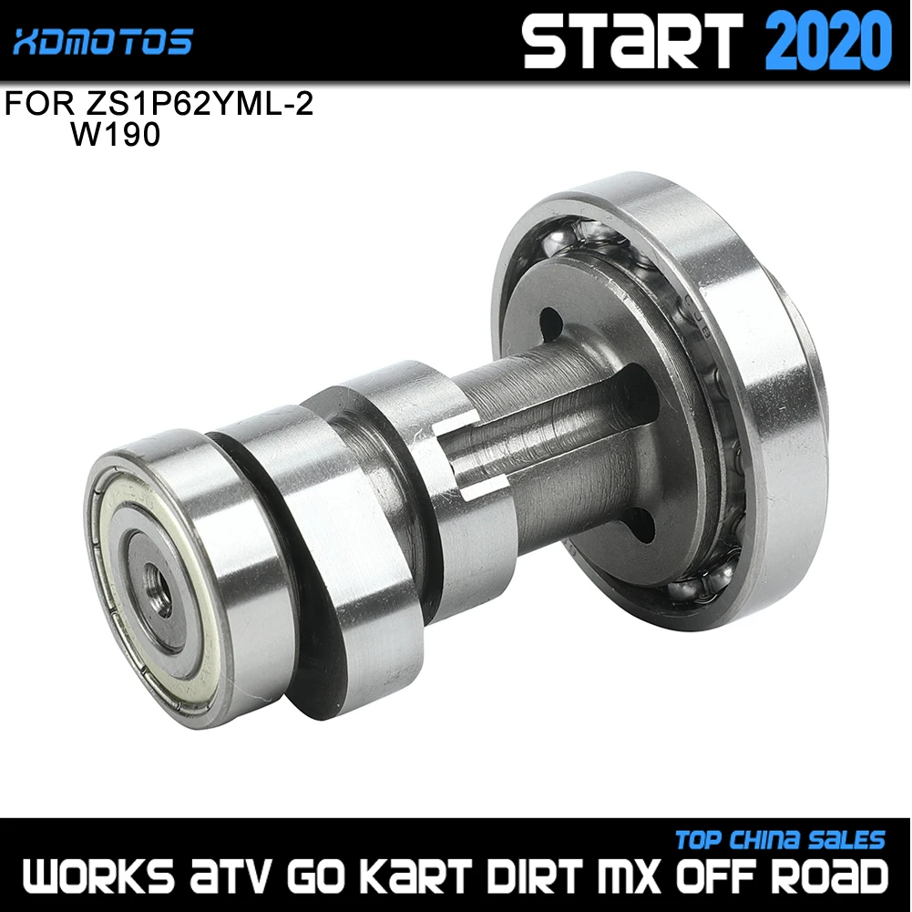 Motorcycle Engine Cam Shaft Camshaft For 62mm Bore ZongShen ZS 190cc Z190 W190 1P62YML-2 Engine Dirt Pit Bike Atv Quad Parts