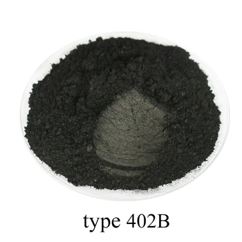 Typ 402B Carbon Black Pigment Glimmerpulver Pigment Perlenpulver Acrylfarbe für Handwerkskunst Autolack Seife Lidschatten 50g