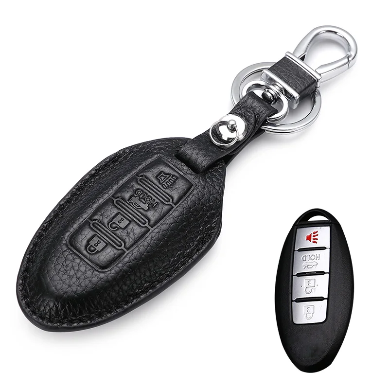 Geunine Leather Car Key Cover Key Case For infiniti FX35 FX37 FX50 G25 G35 G37 JX35 M35 M37 M45 Q70