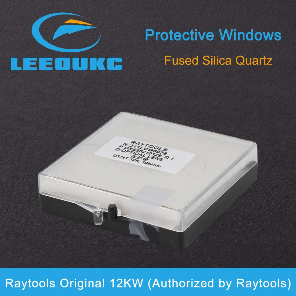 LEEOUKC Laser Protective Windows D35 - 39 Quartz Fused Silica for Fiber Laser 1064nm  Raytools WSX 36x5 37x7 38.1 1.6 37 x1.6